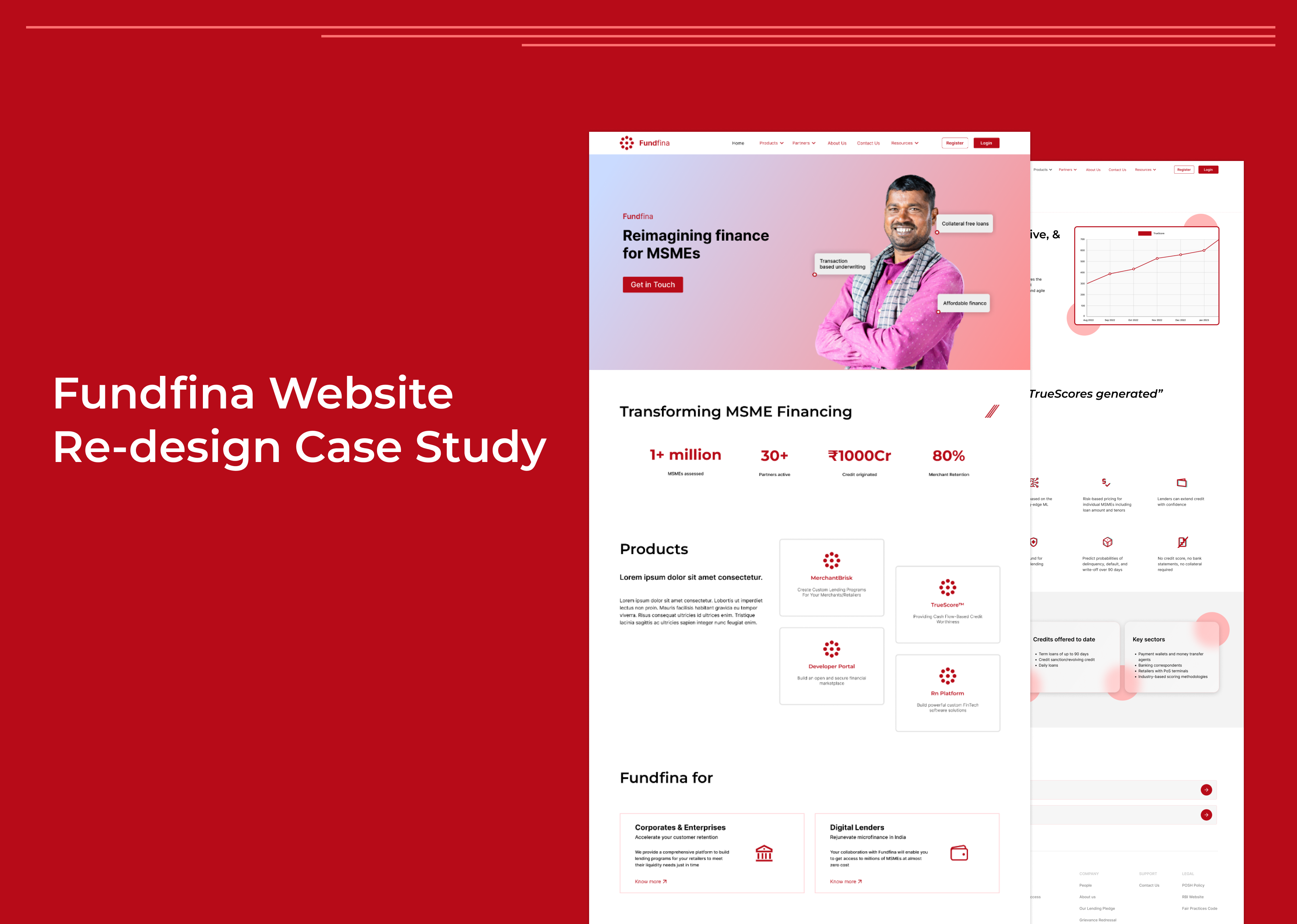Cover: Fundfina Website Re-design Case Study